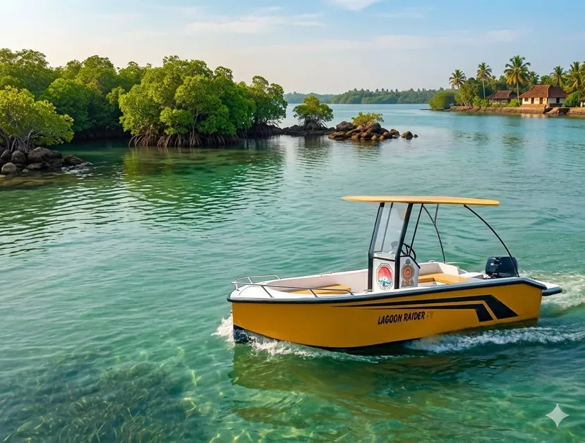 The Lagoon Raider boat