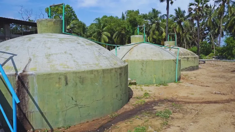 The mini bio-gas plant converting waste into energy